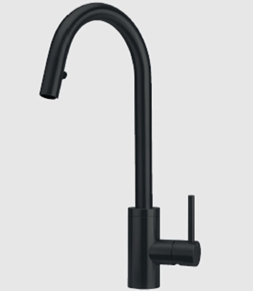 115.0391.756 KWC MISCELATORE INOX-P J-Spout Doccia Nero