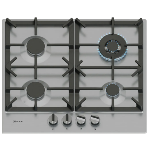 NEFF T26CIH8N0 Piano Cottura A Gas In Acciaio Inox, 60 Cm, FlameSelect