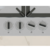 NEFF T26CIH8N0 Piano Cottura A Gas In Acciaio Inox, 60 Cm, FlameSelect