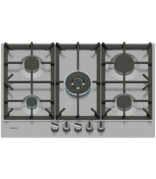 NEFF T27CIQ8N0 Piano Cottura A Gas In Acciaio Inox - 75 Cm
