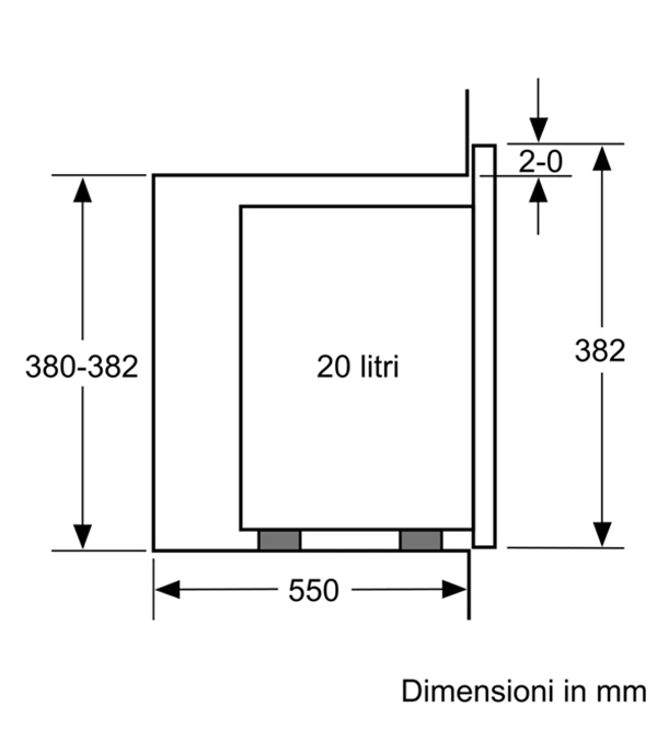 Bosch BEL524MS0 Microonde da incasso Acciaio