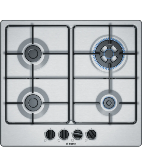 BOSCH PGH6B5B80 Piano cottura a gas, 60 cm, acciaio inox