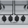 BOSCH PGH6B5B80 Piano cottura a gas, 60 cm, acciaio inox
