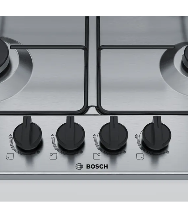 BOSCH PGH6B5B80 Piano cottura a gas, 60 cm, acciaio inox