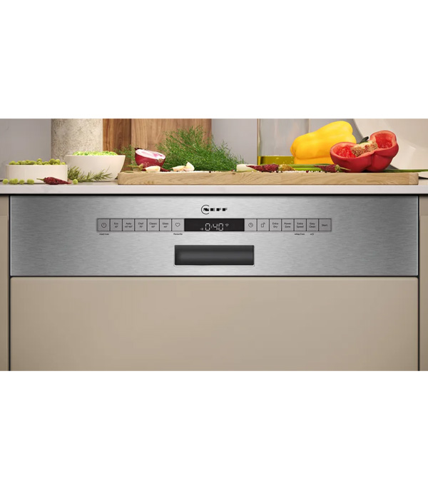 NEFF S145ECS15E Lavastoviglie da Incasso con frontalino, 60 cm