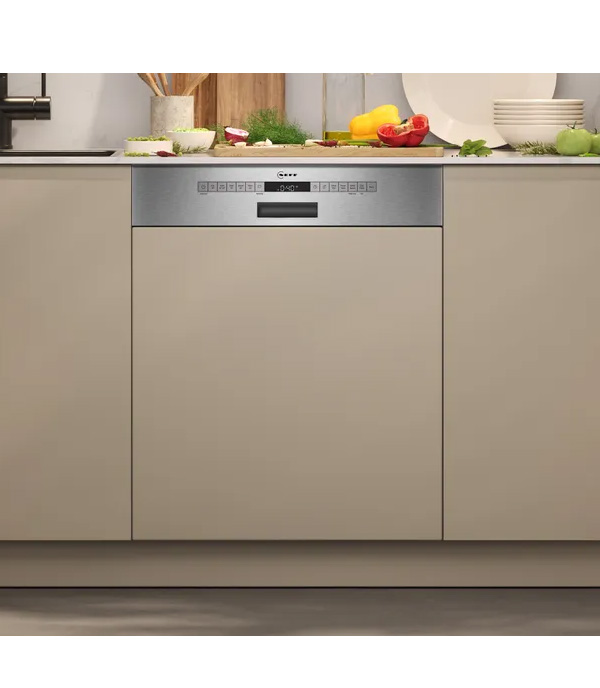 NEFF S145ECS15E Lavastoviglie da Incasso con frontalino, 60 cm