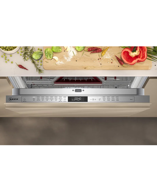 NEFF S177ECX14E Lavastoviglie Sliding, OpenDry, Cestelli Flex Touch control, Home Connect