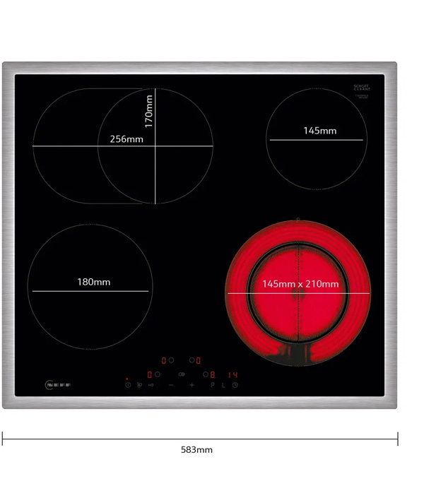 NEFF T16SDF9L0 60cm, 4 zone, TouchControl