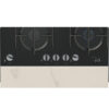 NEFF T29RHS4S0 Piano cottura a gas, 90 cm, Vetro temprato, Nero