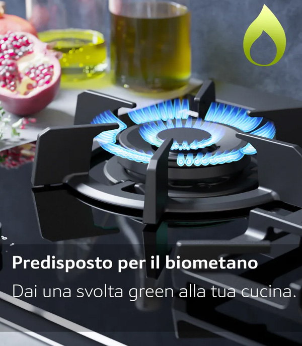 NEFF T29RHS4S0 Piano cottura a gas, 90 cm, Vetro temprato, Nero