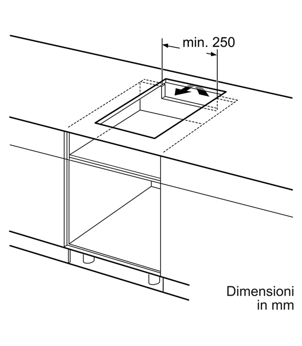 NEFF T63TDX1L0 Piano domino 30 cm, Flex Induction, Cornice in Acciaio Inox