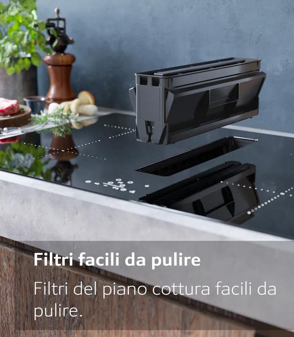 NEFF V57PHQ4C0 Piano a induzione con cappa integrata, 70 cm