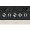 NEFF T27CIQ8S0 Piano cottura a gas, 75 cm, acciaio smaltato, Nero