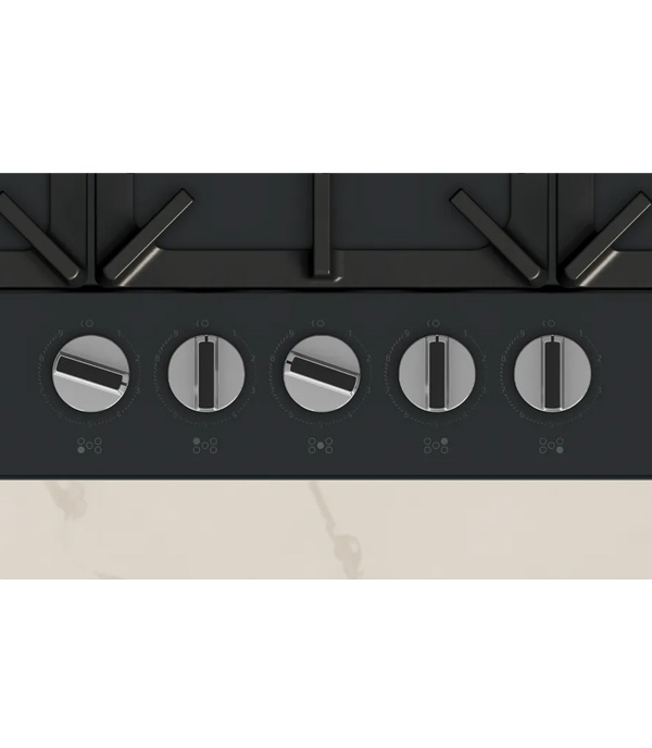 NEFF T27CIQ8S0 Piano cottura a gas, 75 cm, acciaio smaltato, Nero