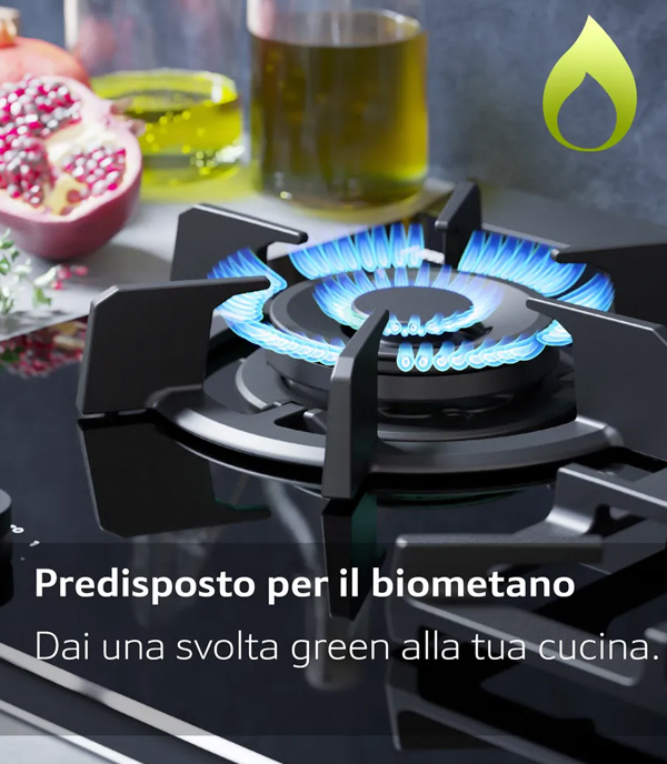 NEFF T27CIQ8S0 Piano cottura a gas, 75 cm, acciaio smaltato, Nero
